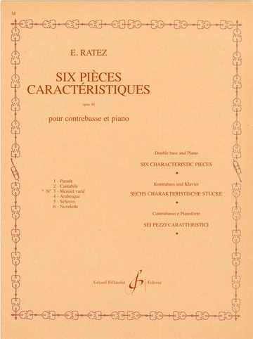 6 Pièces caractéristiques, op. 46 n° 3 : Menuet varié Visual